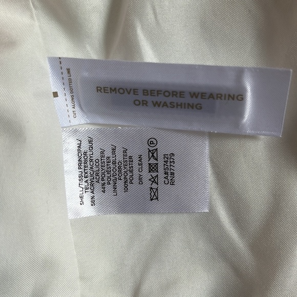 NWT Ann Taylor Black & Pearly White Jacket/Blazer SIZE 2 - Picture 6 of 7